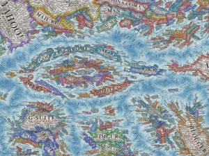 Художник нарисовал «карту интернета», которая обьединяет не менее 3 тыс. сайтов