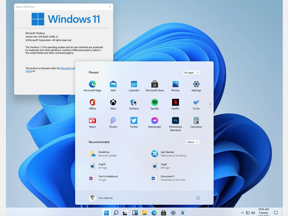 интерфейс Windows 11