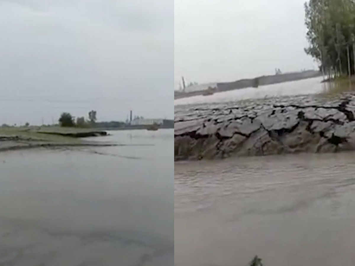 В Индии сняли видео, на котором земля сама поднялась из воды