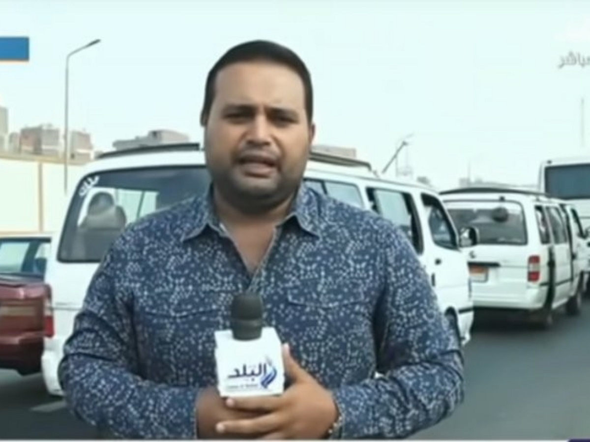 Репортера во время репортажа о сложной ситуации на дороге сбил скутер