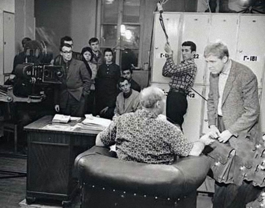 Редкие кадры со съемок фильмов  «Мосфильма».