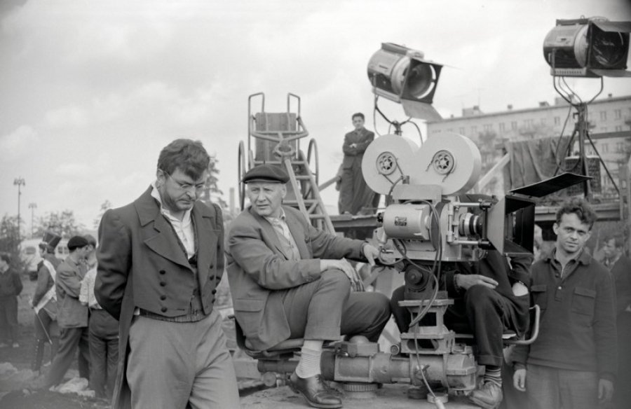 Редкие кадры со съемок фильмов  «Мосфильма».