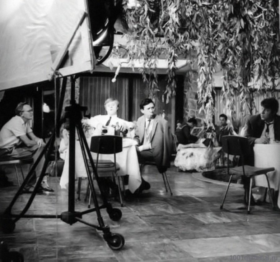 Редкие кадры со съемок фильмов  «Мосфильма».