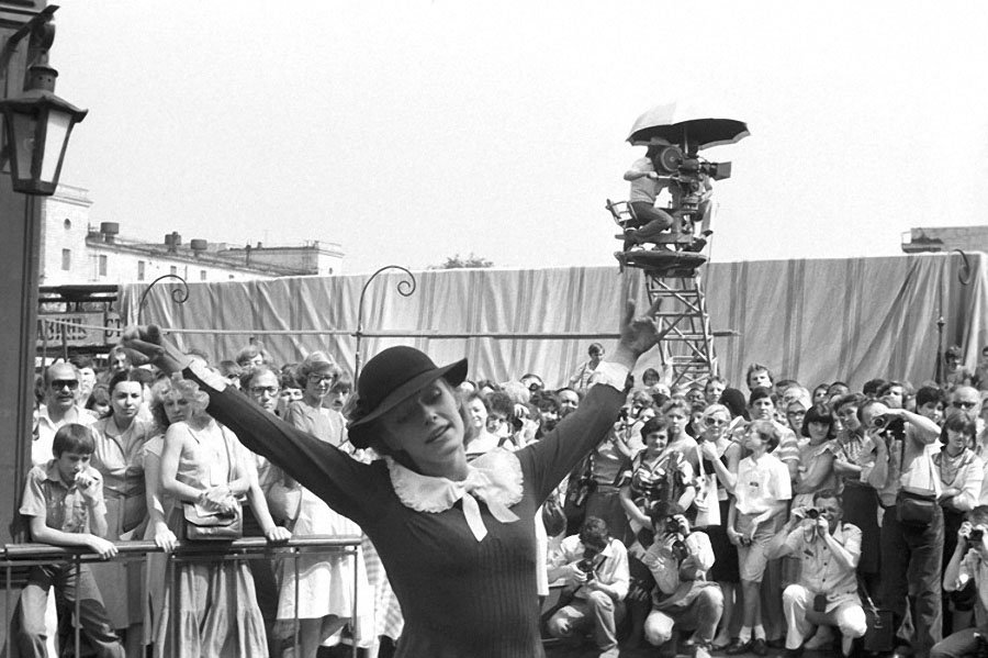 Редкие кадры со съемок фильмов  «Мосфильма».