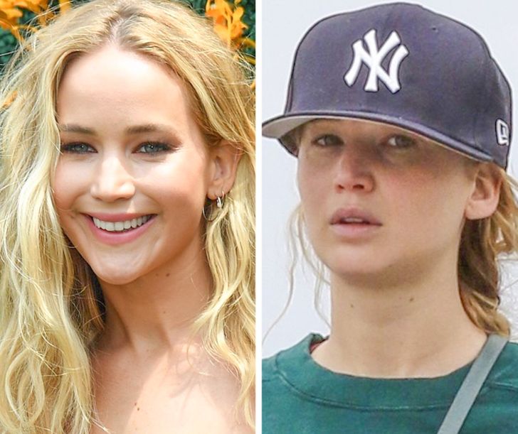 Звезды с макияжем и без