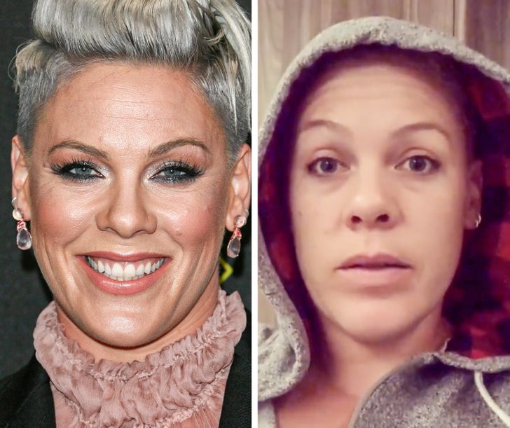 Звезды с макияжем и без