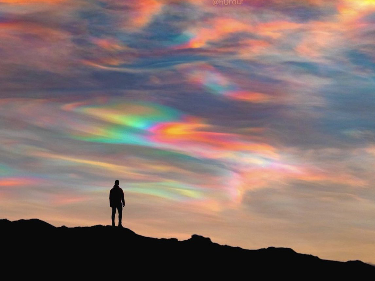 аномальные облака в Исландии