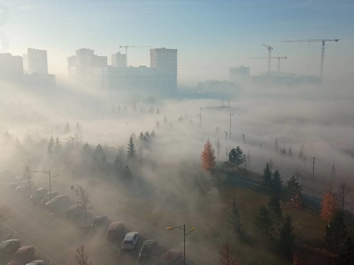Екатеринбург погрузился в смог - город стал похож на Сайлент Хилл