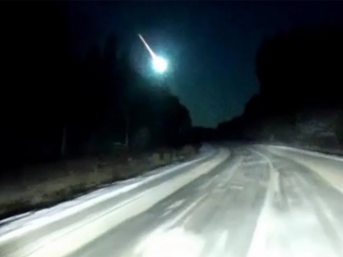 В Чувашии сняли на видео падение ярчайшего метеорита