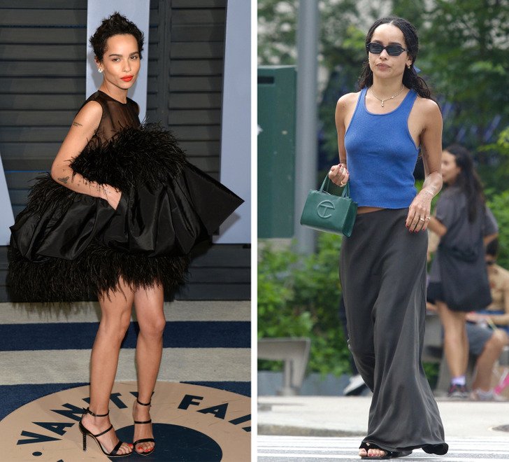 Звезды на красной ковровой дорожке и в обычной жизни