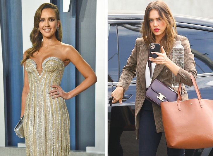 Звезды на красной ковровой дорожке и в обычной жизни