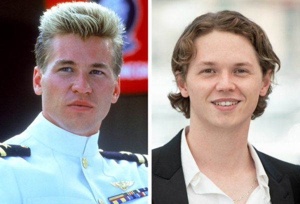 Знаменитые отцы и их дети в одном возрасте