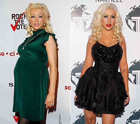 Как менялись лица знаменитостей во время беременности