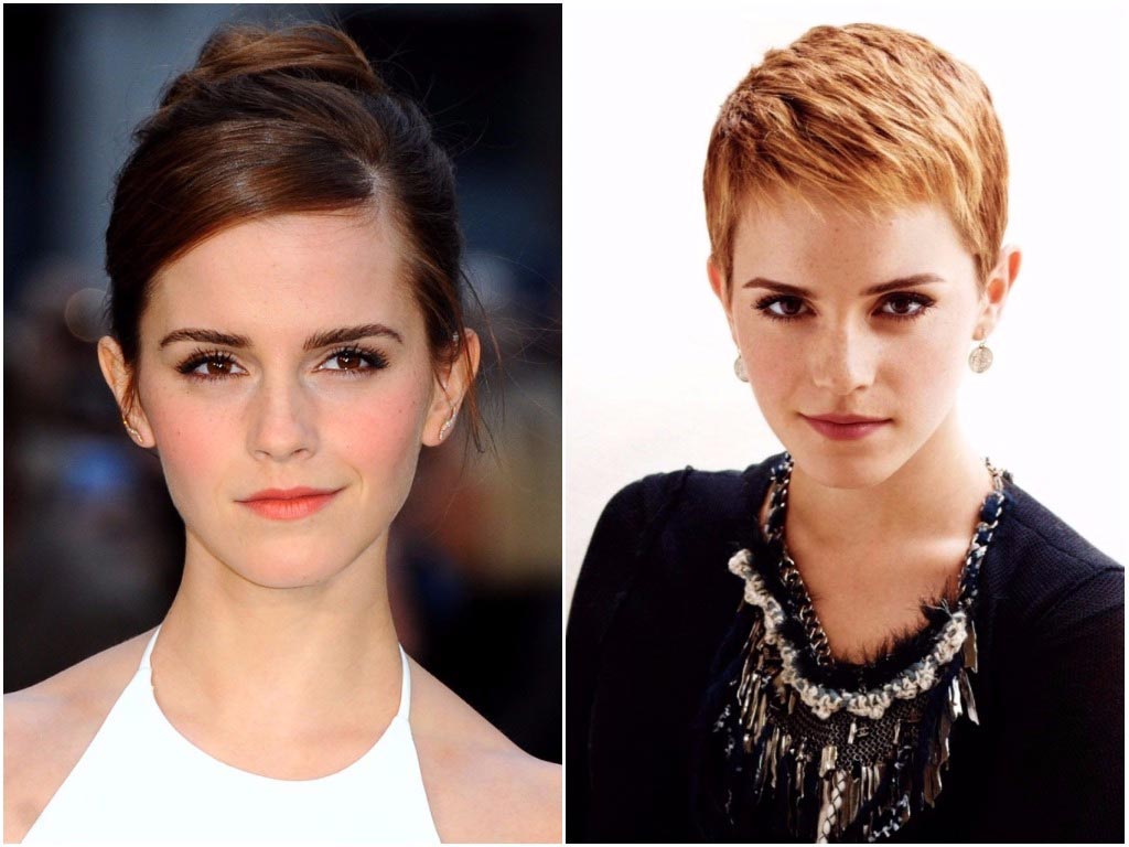 Голливудские знаменитости с короткими и длинными волосами