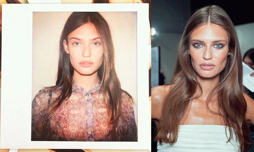 Первые фото топ-моделей на полароид в самом начале их карьеры