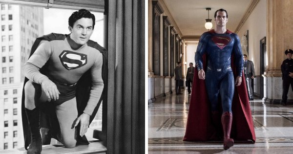 Как поменялись супергерои и знаменитые персонажи фильмов со временем