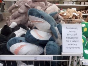 Акула из «Икеа» продается за 2,6 миллиона рублей