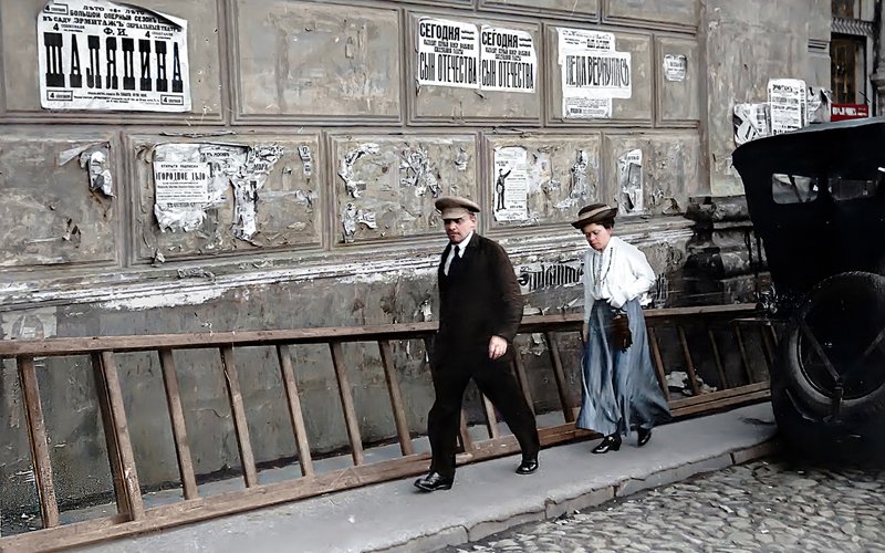 Уникальные цветные фото Ленина и Крупской показали их реальные лица (ФОТО)