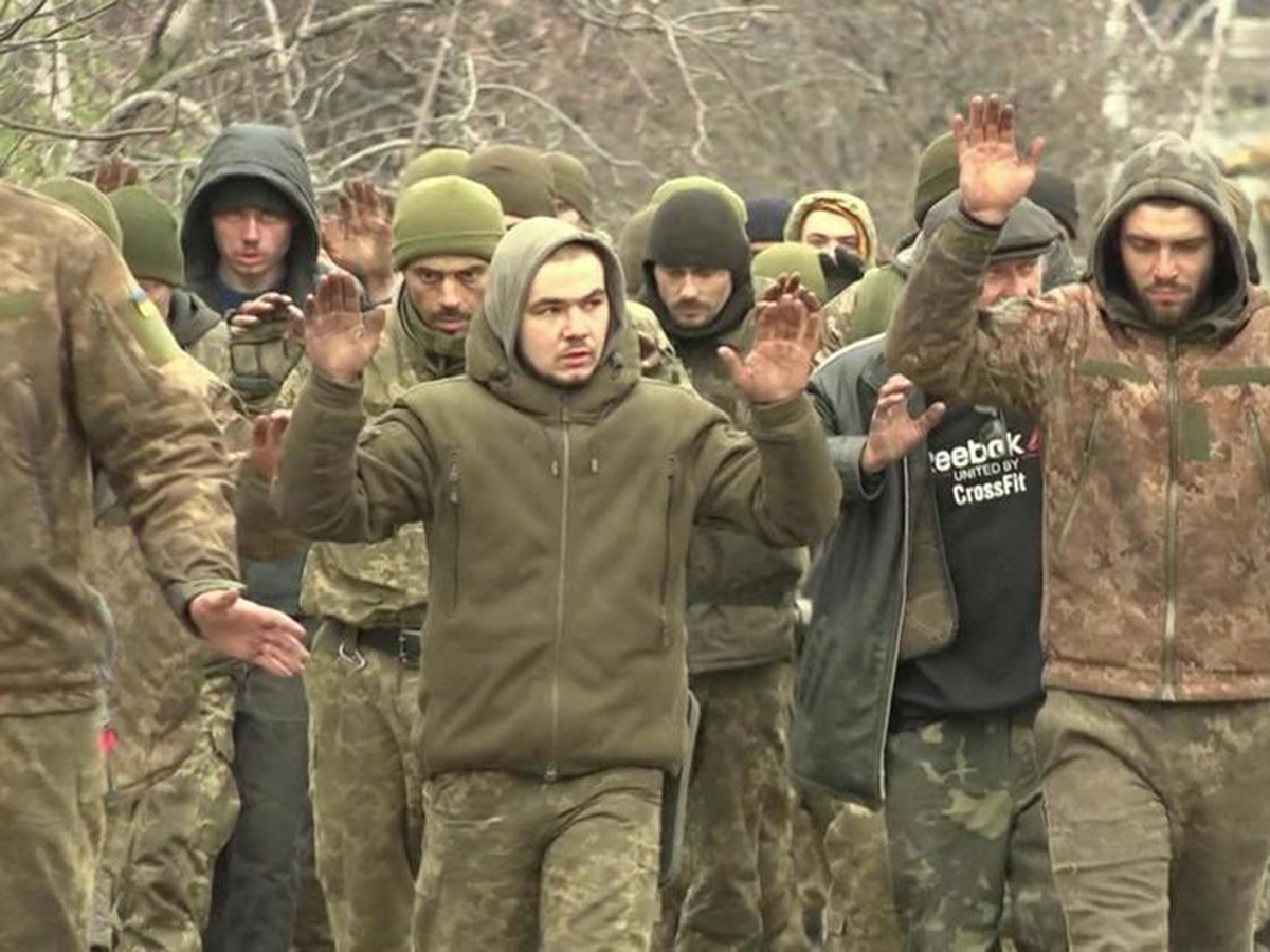 Пленные украинские военные