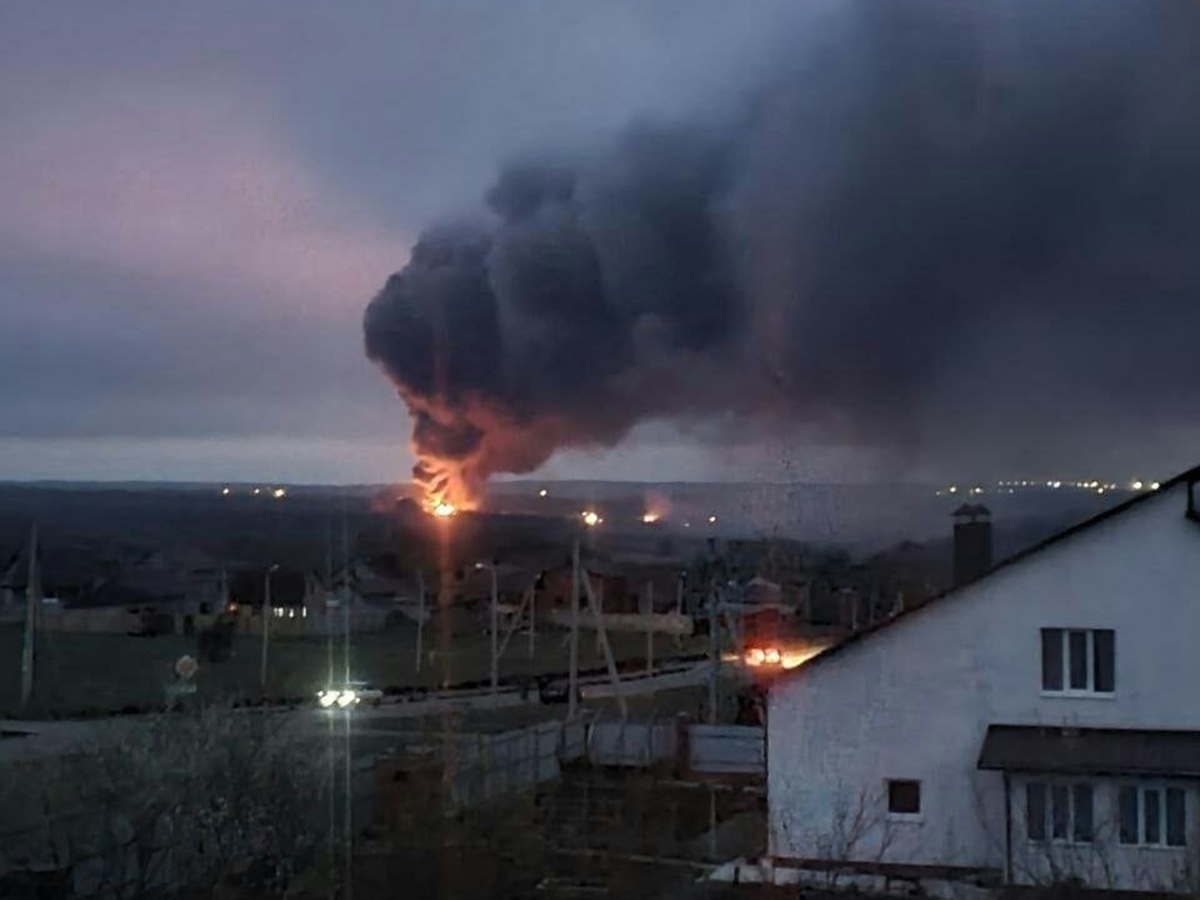 В Белгородской области пожар на складе боеприпасов