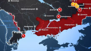 Карта боевых действий на Украине 28 апреля
