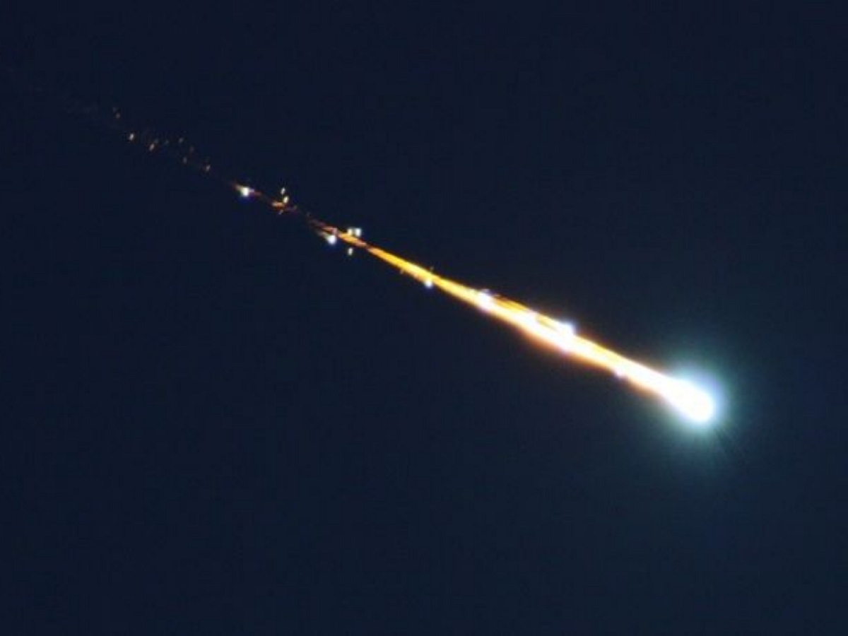 Ярчайший метеорит медленно пролетел над Канадой