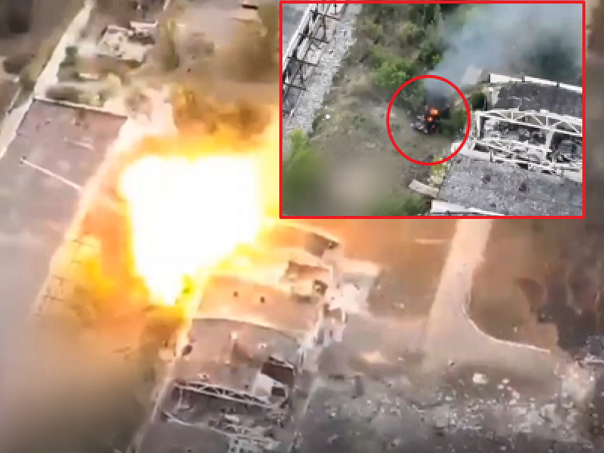 Столб огня в 40 метров: уничтожение САУ ВСУ, способной наносить удары ядерными боеприпасами, попало на видео