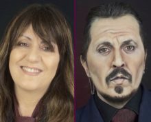 Итальянская художница создает шедевры на собственном лице, превратившись в Джонни Деппа