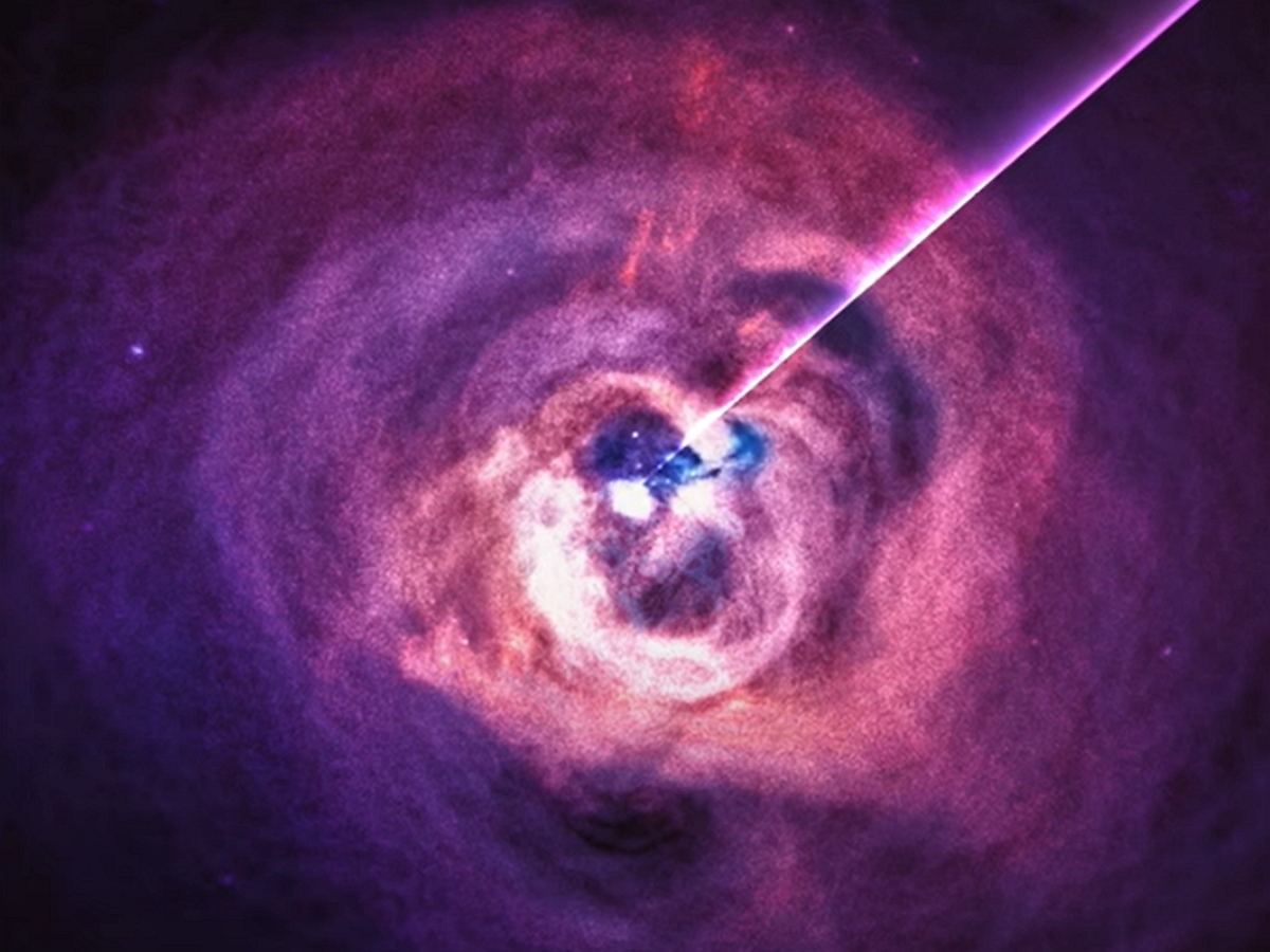 NASA показало «звучание» чёрной дыры в созвездии Персея