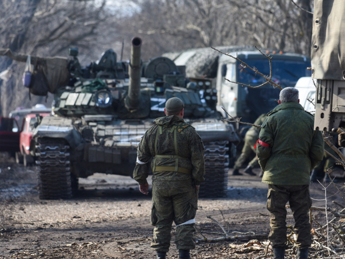На месте разгромленной переправы через Северский Донец замечены военные