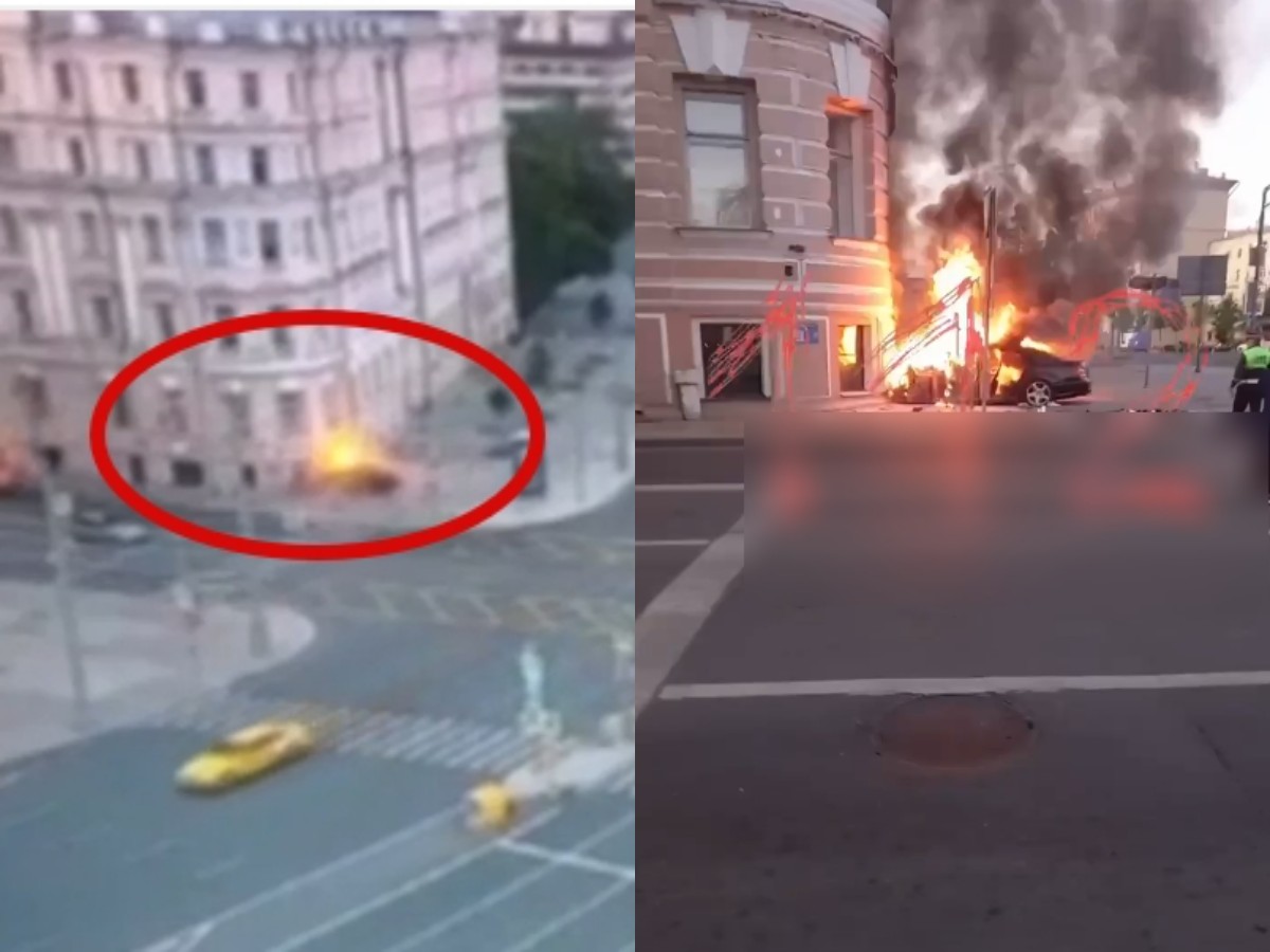 Mercedes протаранил дом в Москве и загорелся: водитель и пассажир сгорели заживо