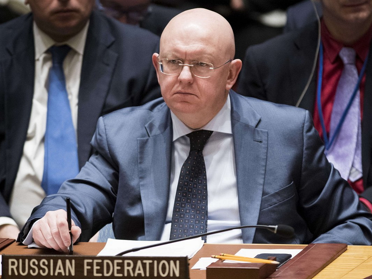 Небензя покинул заседание Совбеза ООН после бездоказательных обвинений в секснасилии армии РФ на Украине