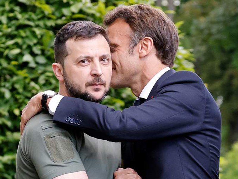 Зеленский Макрон