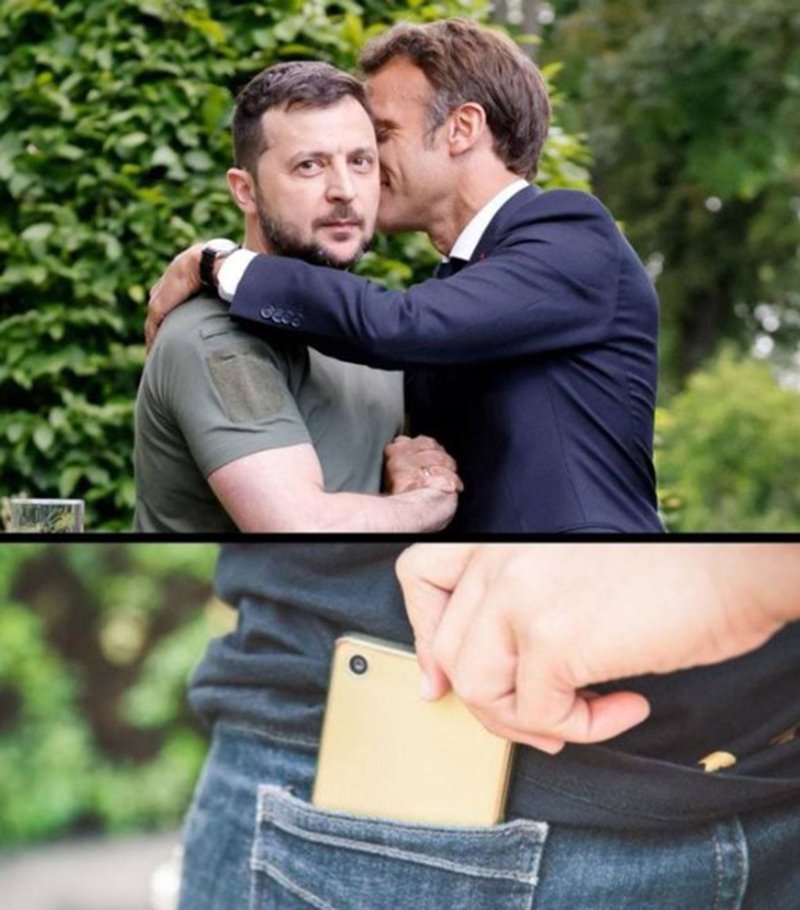 Зеленский и Макрон