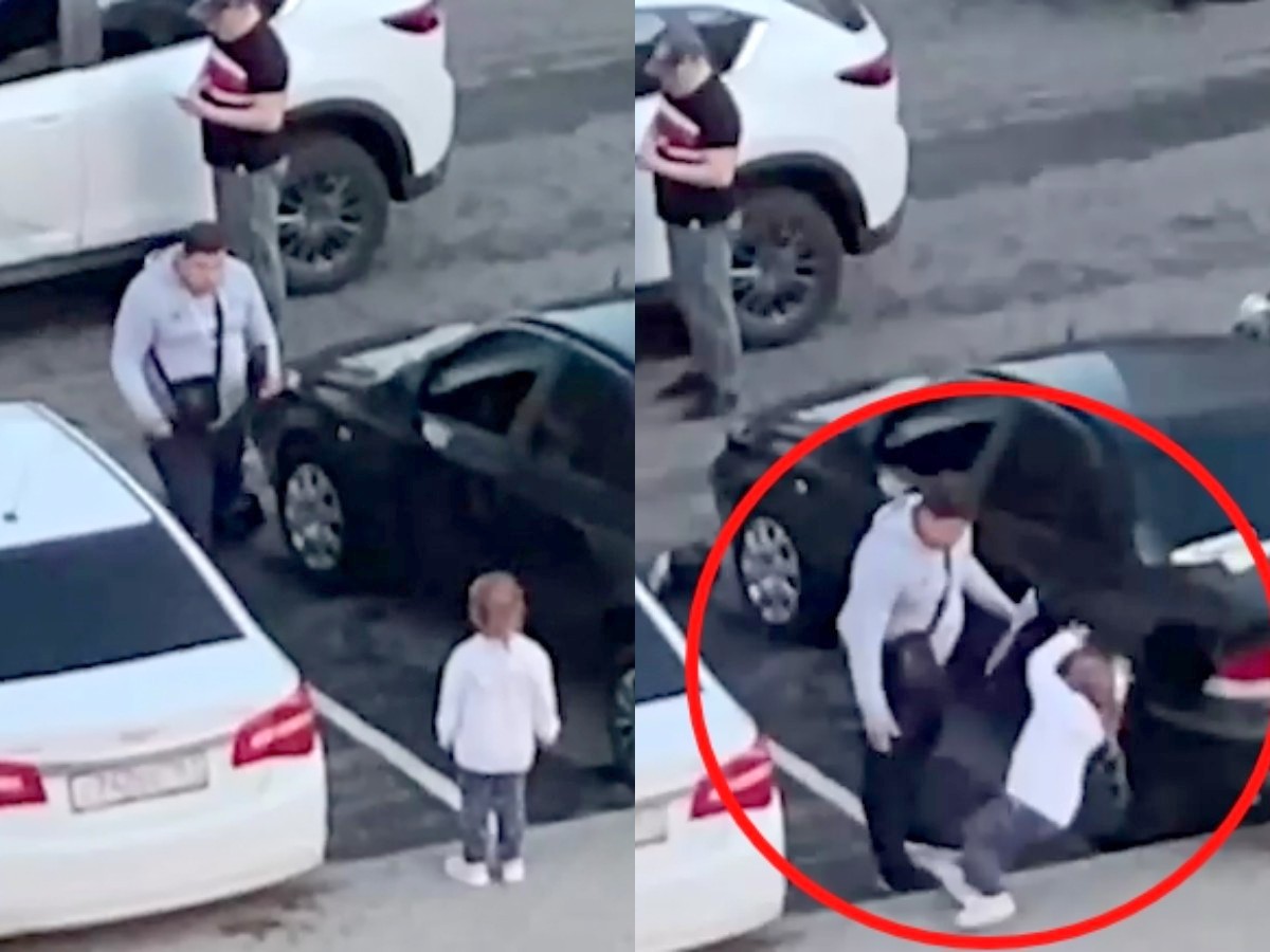 Пьяный москвич на видео ударил маленькую дочь за ДТП, в котором сам же и виноват