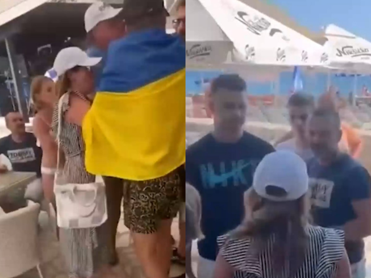 Украинцев выгнали с пляжа в Черногории за флаг на шезлонге
