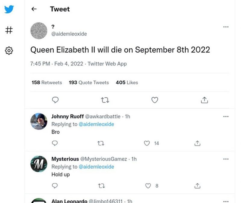 Дата смерти Елизаветы II