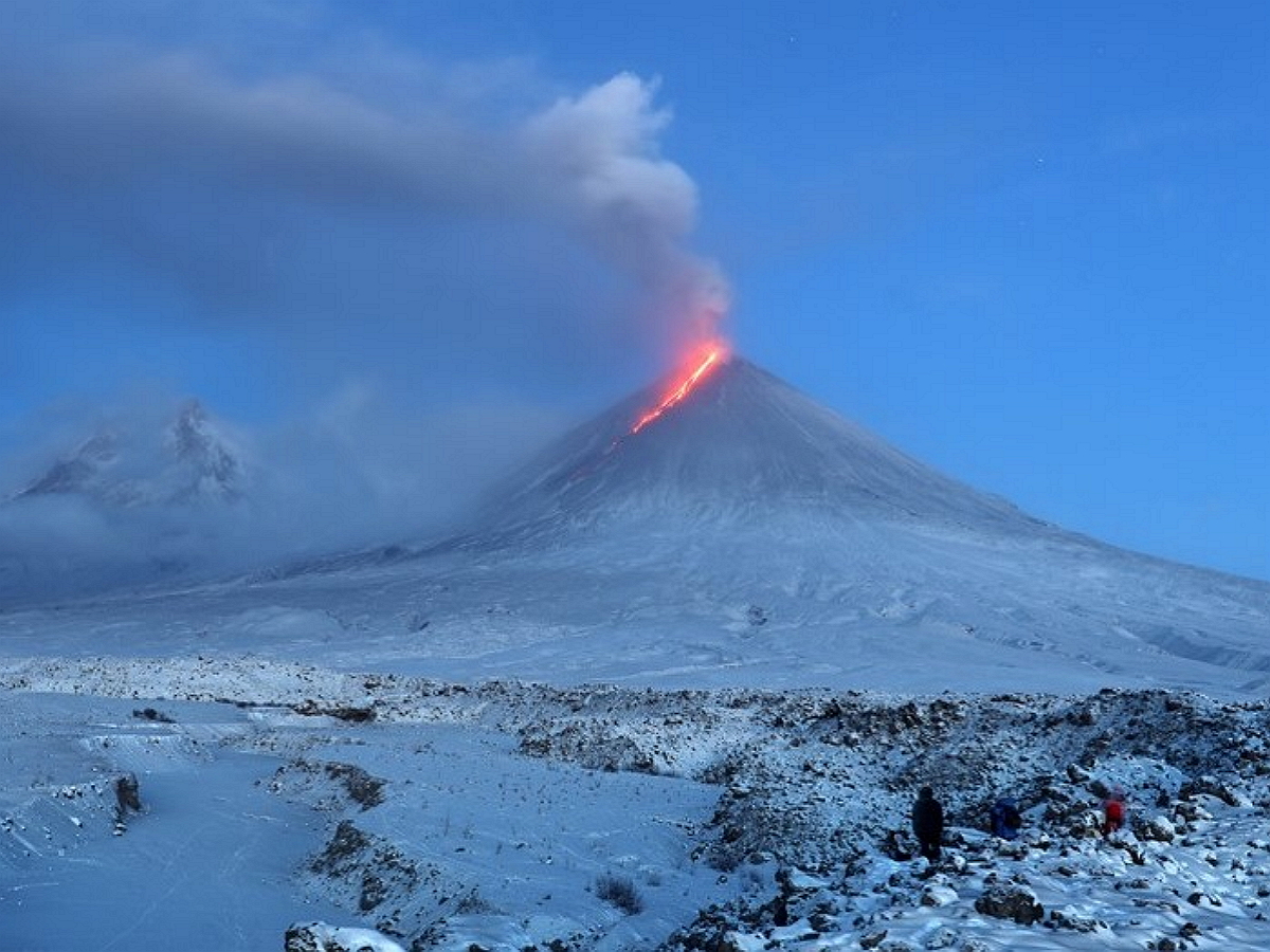 Шесть туристов погибли на вулкане Ключевская сопка на Камчатке