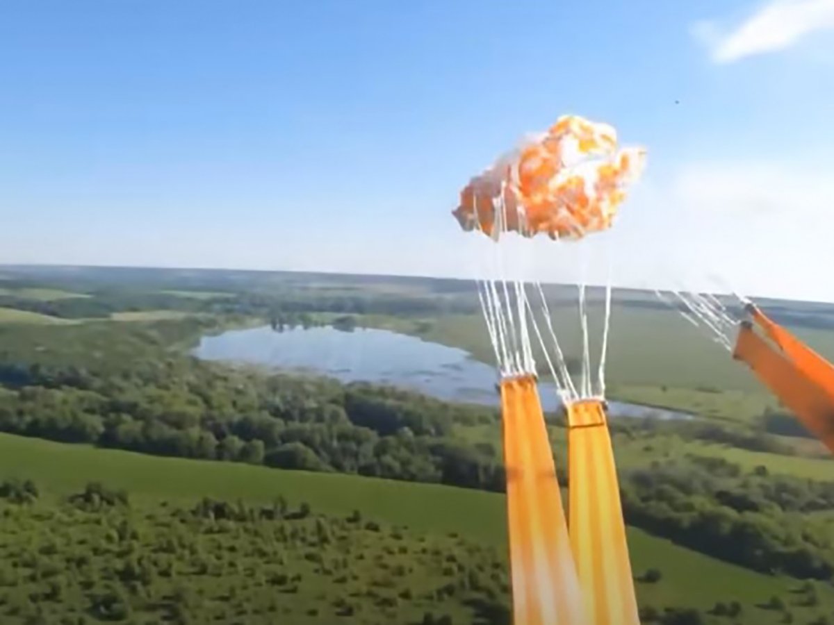 Катапультирование летчиков Су-35