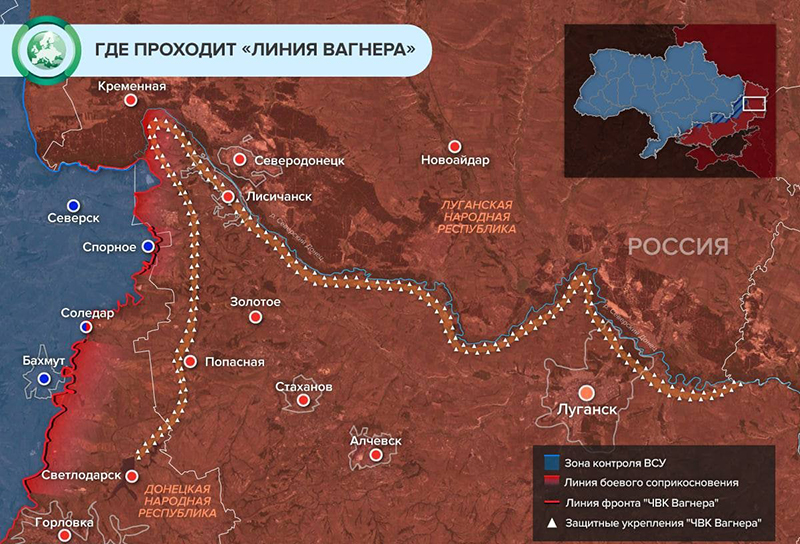 В Донбассе строят “Линию Вагнера” – беспрецедентную линию обороны в сотни километров (ФОТО, ВИДЕО)