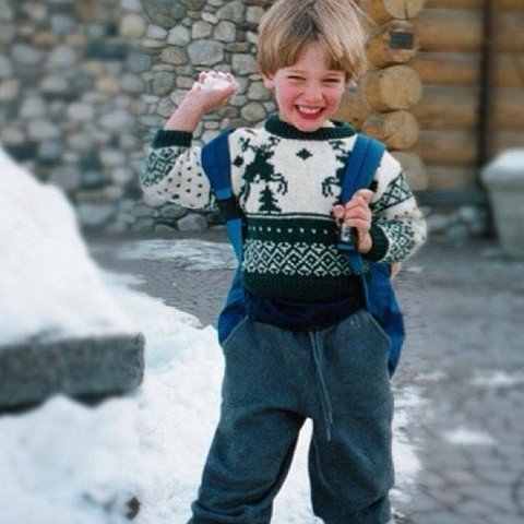 Новогодние фотографии звезд в детстве