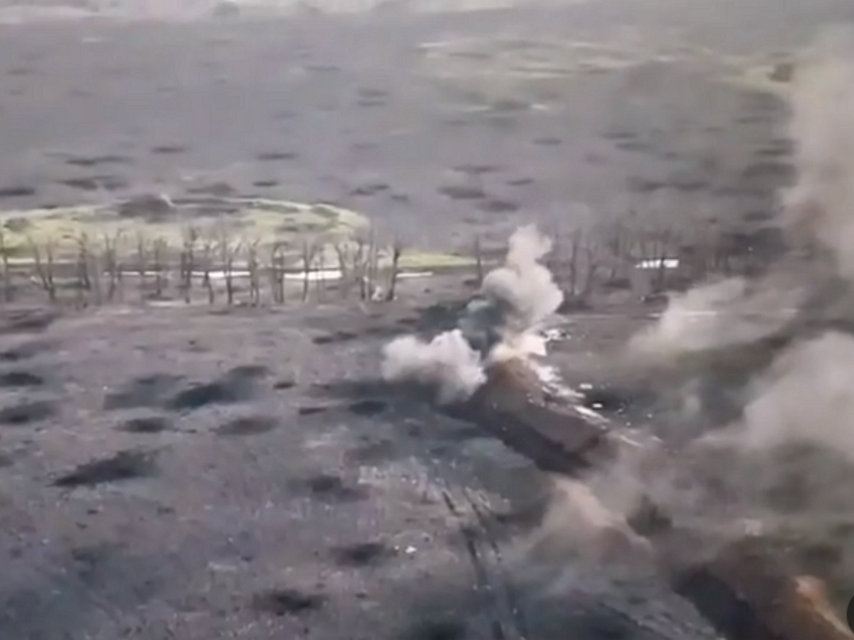 Опубликовано видео ожесточенной артиллерийской дуэли в районе Бахмута