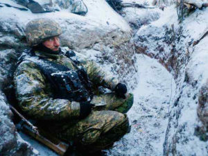 Украинкие войска замерзают