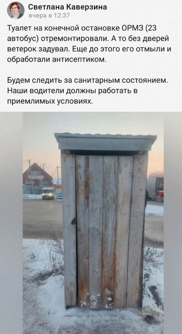 «Была жесть»: новосибирский депутат похвасталась ремонтом деревянного туалета