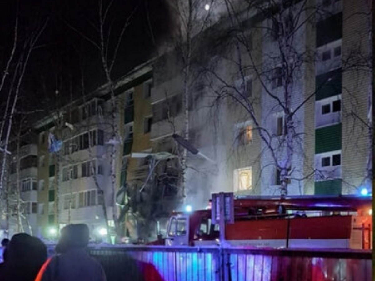 Взрыв в жилом доме в Нижневартовске