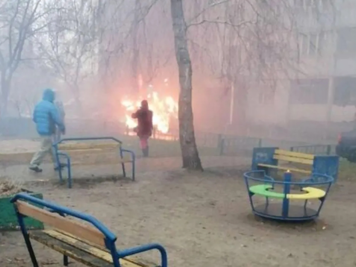 В Киевской области упал вертолет