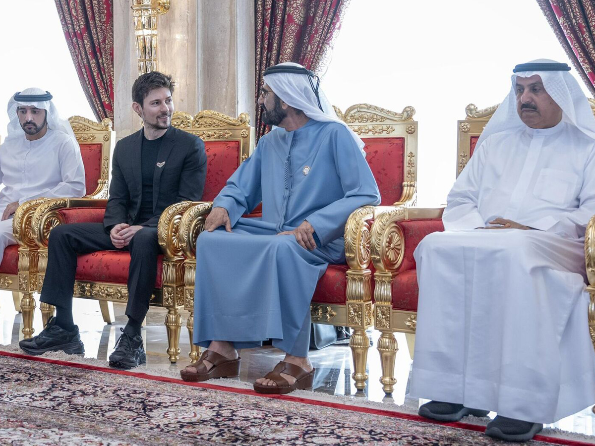 Королевская семья ОАЭ встреча с Павлом Дуровым