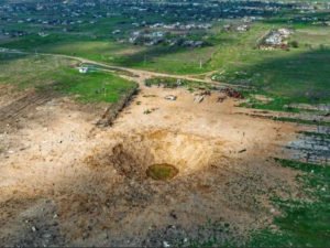 В Николаевской области обнаружили воронку, больше чем от атаки «Сармата»