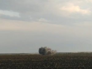 Взрыв еще одной авиабомбы, упавшей на Белгород, попал на видео