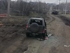 Дорога смерти в Бахмут